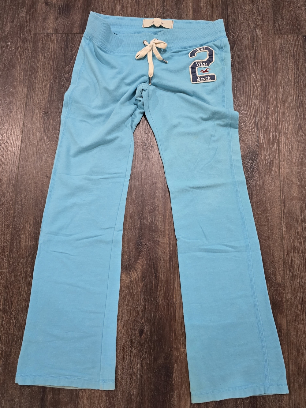 Y2K Hollister Bright Turquoise Lounge Pants with Drawstring